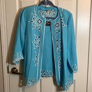 Bob Mackie Wearable Art jacket and top